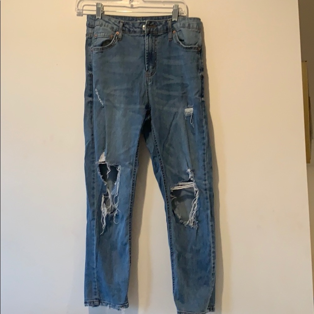 ripped mom jeans